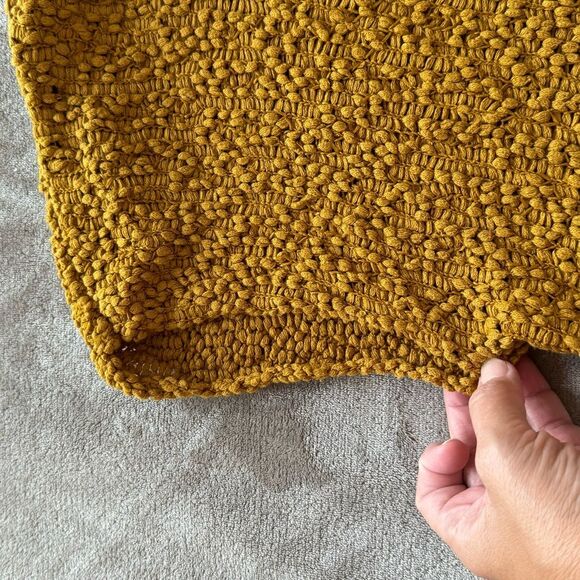 Small LOFT Mustard knit top - Picture 5 of 9
